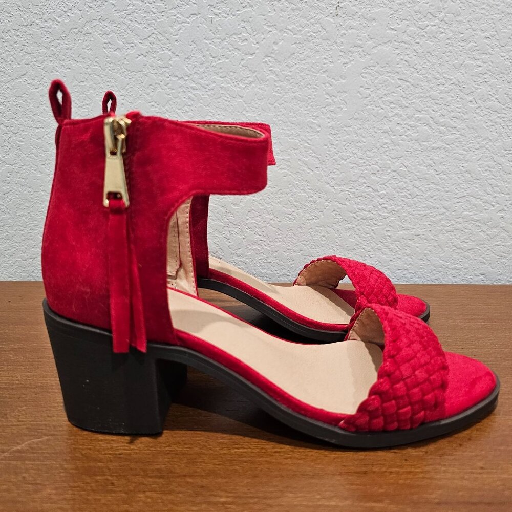 Journee Collection Hunter High Heel Sandals Woman's Shoes Size 6‎ - Picture 3 of 8